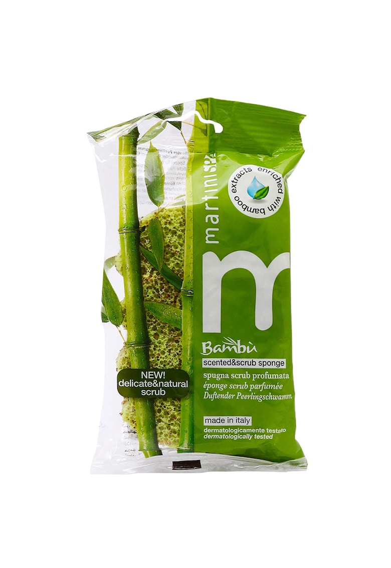 Burete exfoliant cu extract de bambus - 1 bucata