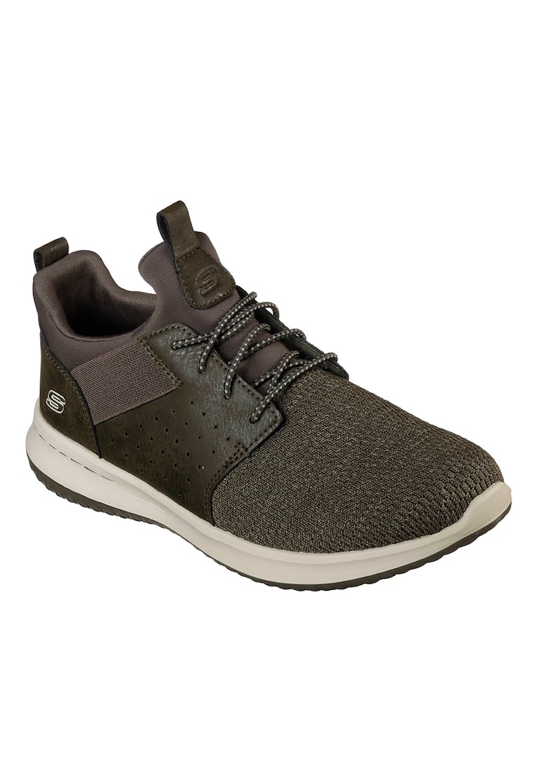 Pantofi casual - Barbati - delson- camben - Negru - Verde masliniu
