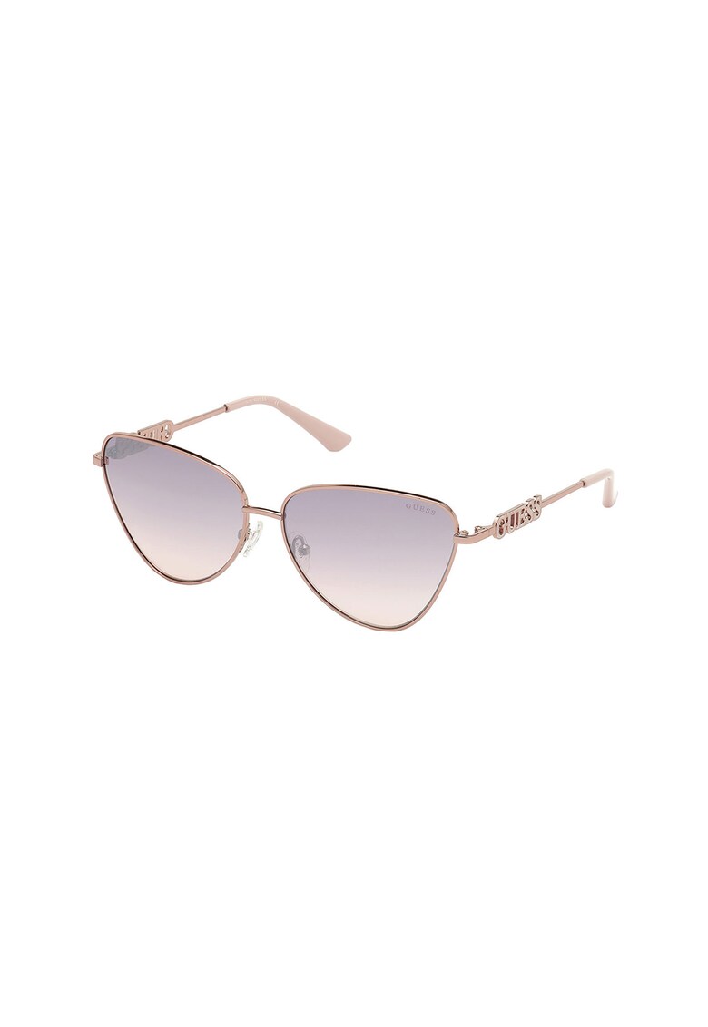 Ochelari de soare cat-eye cu lentile oglinda