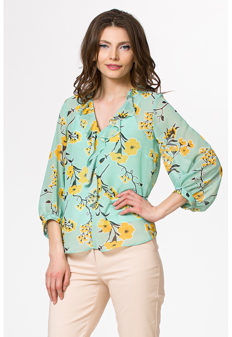 Bluza vaporoasa cu model floral