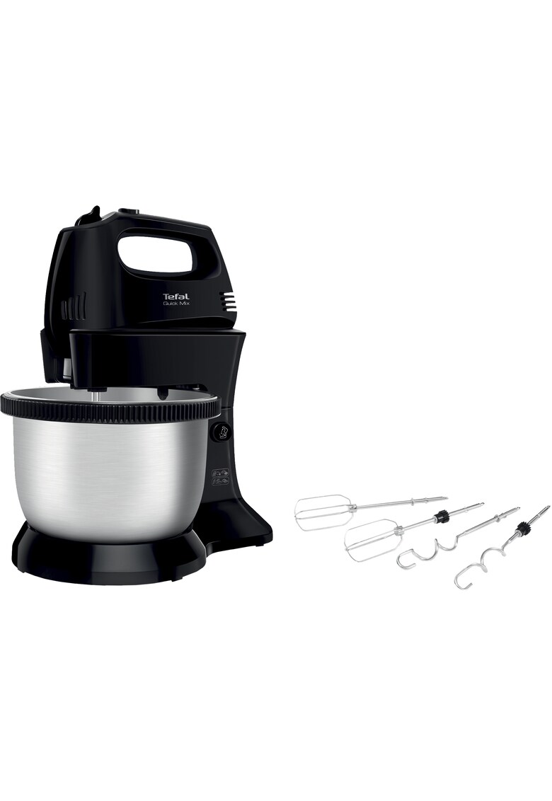 Mixer cu bol Equinox - 300W - 5 trepte viteza - functie turbo - teluri metalice - Negru