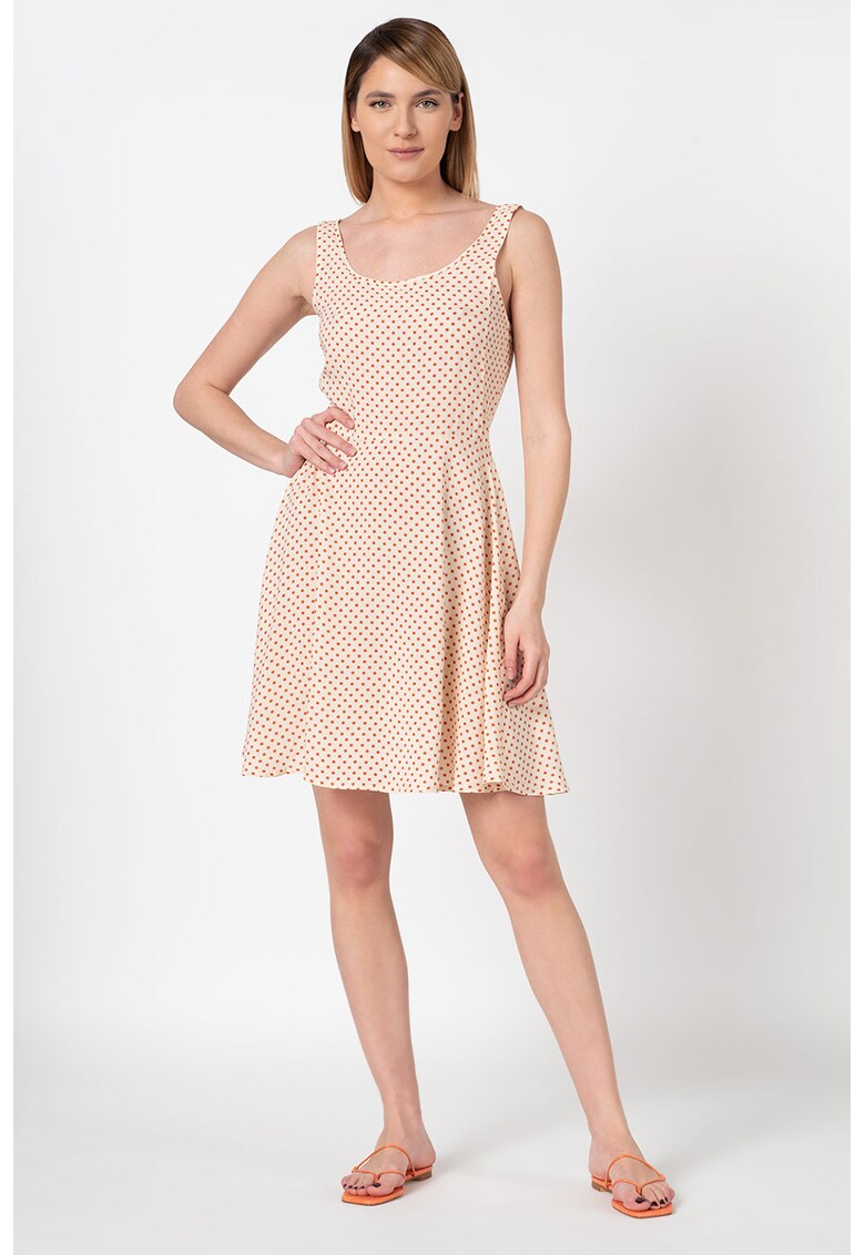 Rochie evazata cu model cu buline Star