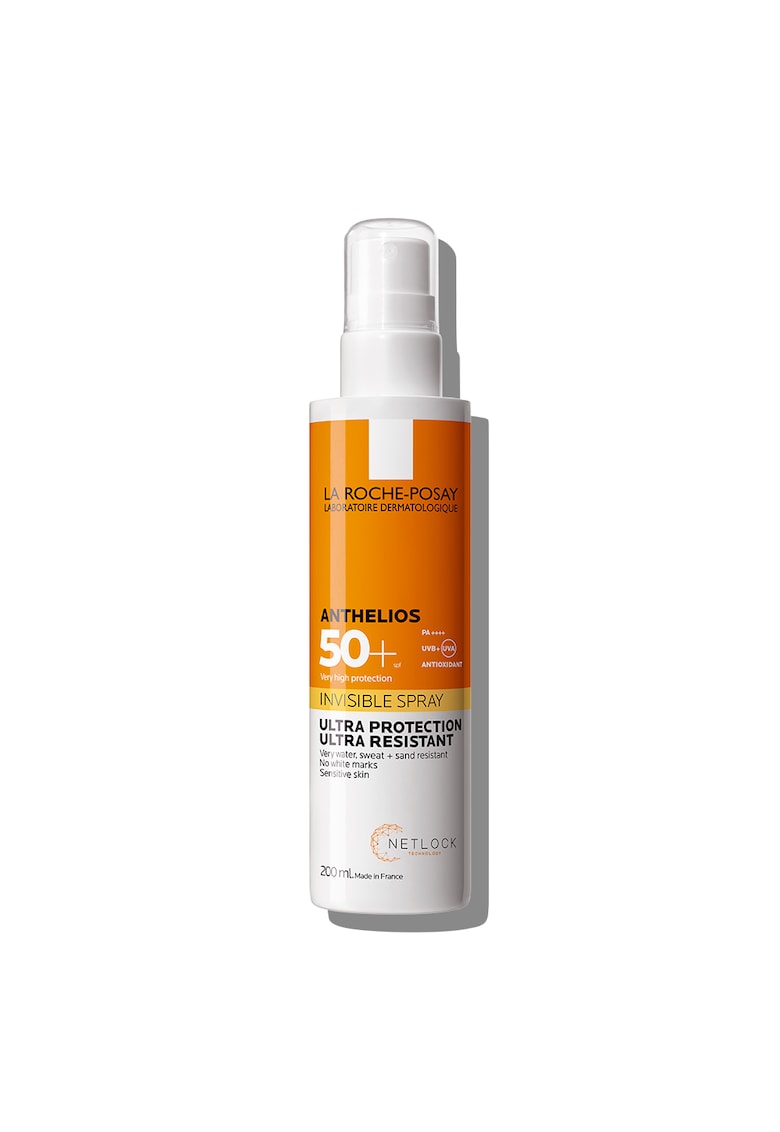 Spray invizibil cu protectie solara pentru corp ANTHELIOS SPF 50+ - pentru piele sensibila - ultra-rezistent - cu parfum - 200 ml