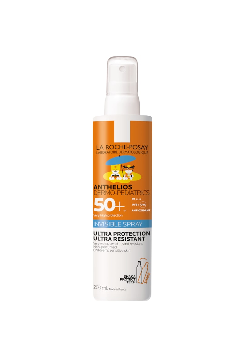 Spray Invizibil cu protectie solara fata si corp ANTHELIOS Dermo-Pediatrics Spray SPF 50+ - pentru copii - rezistent la apa - 200 ml