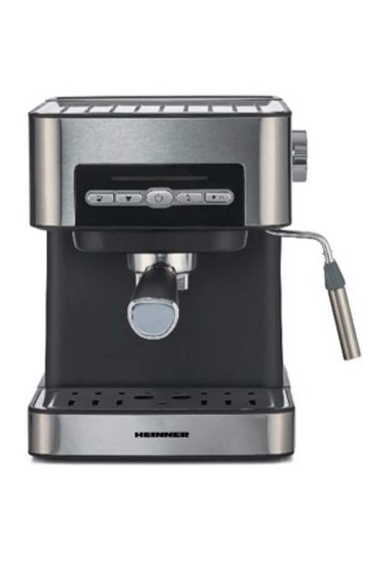 Espressor semi-automat - 20 bar - 850W - 20 bar - rezervor apa detasabil 1.6l - optiuni presetate pentru espresso lung/scurt - filtru din inox - plita pentru mentinere cafea calda - decoaratii inox