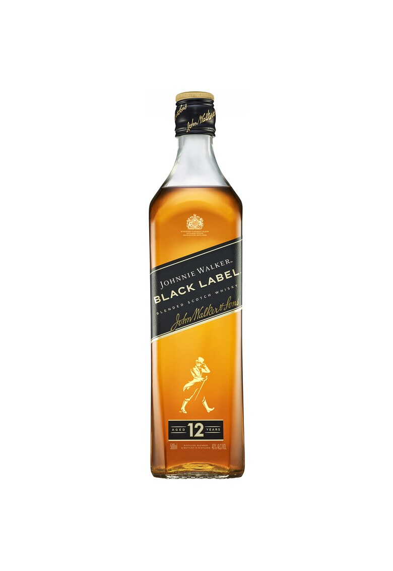 Whisky Black Label 12YO - Blended 40% - 0.5l