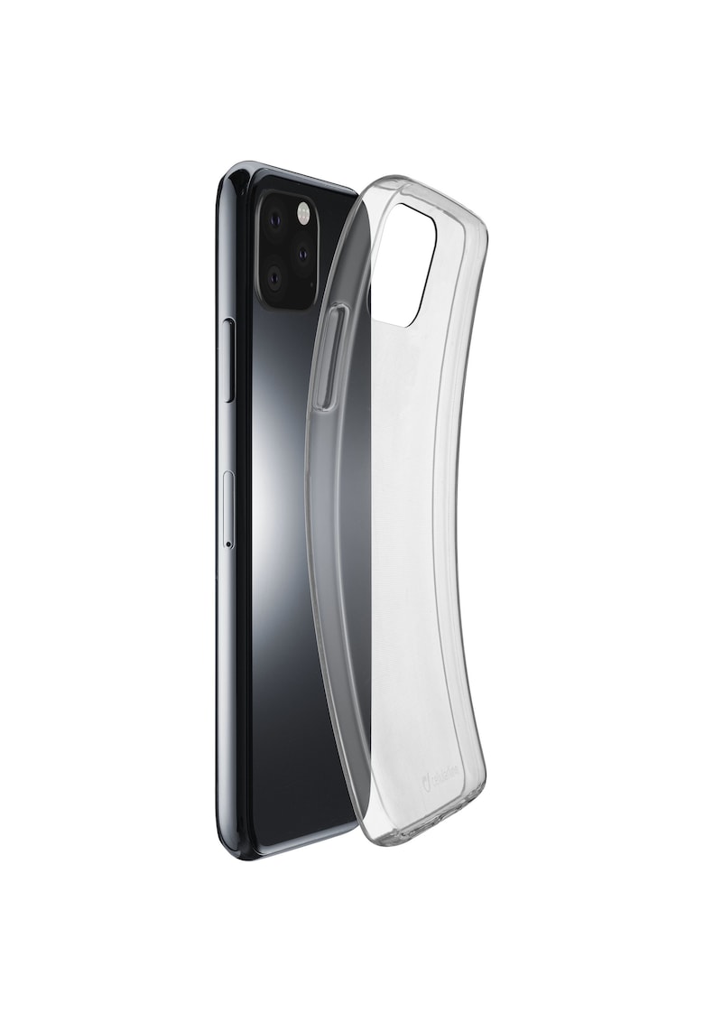 Husa de protectie Cellularline Rubber Fine pentru iPhone 11 Pro - Transparenta