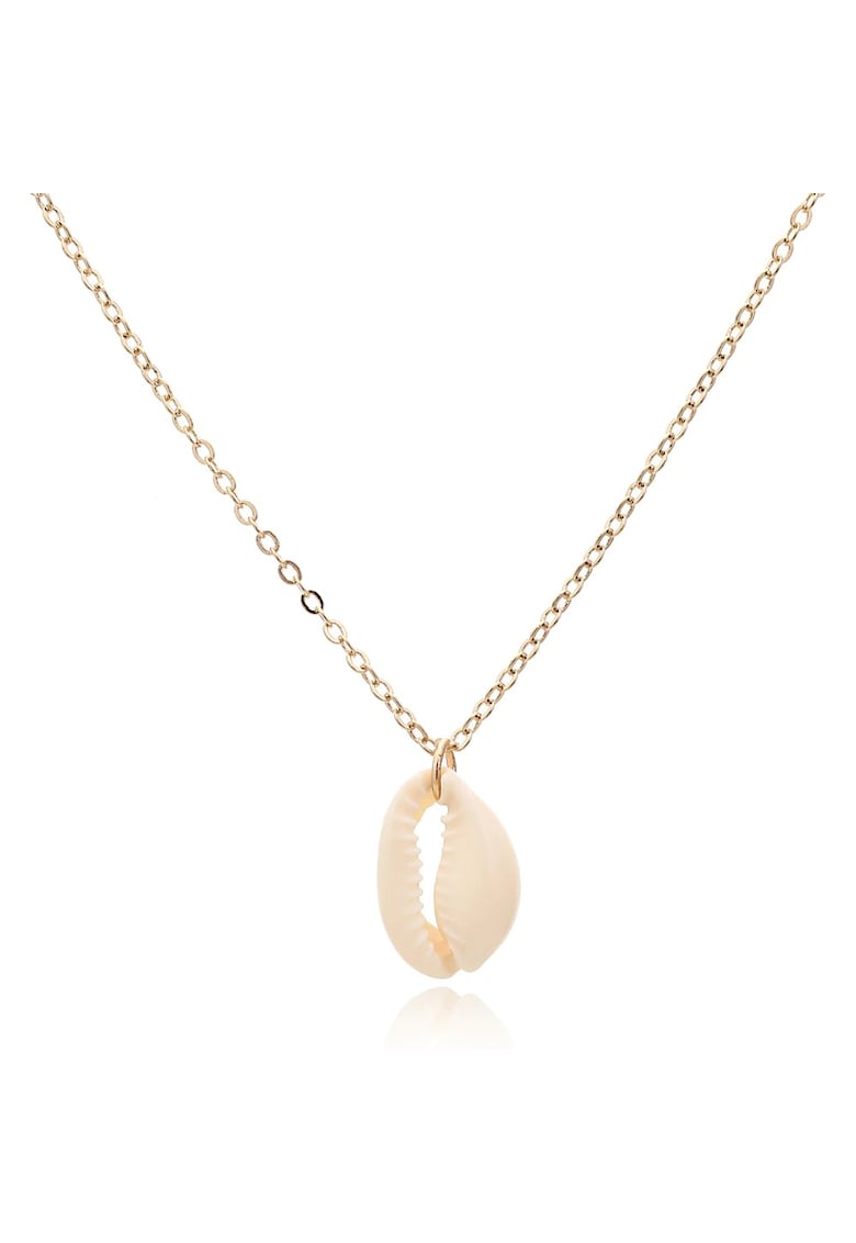 Colier cu scoica Ingerlise C13 - Aliaj metalic - Auriu