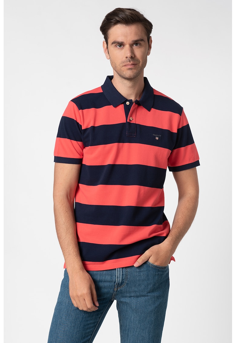 Tricou polo cu model in dungi