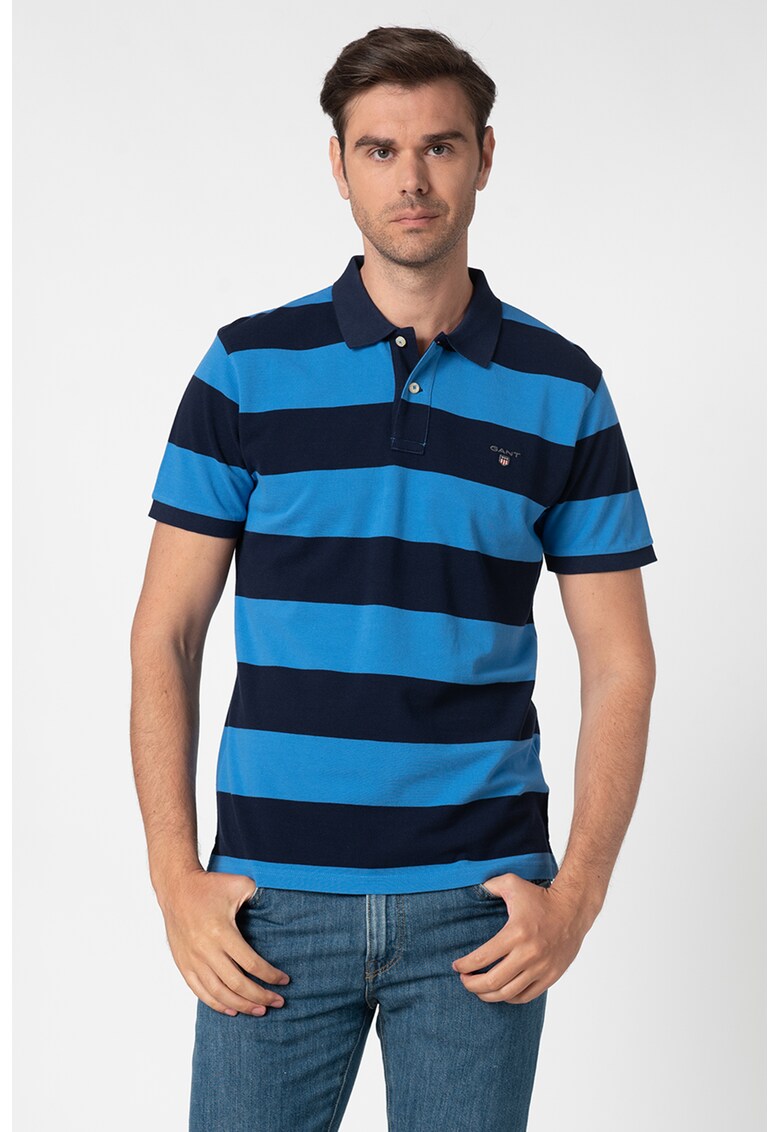 Tricou polo cu model in dungi