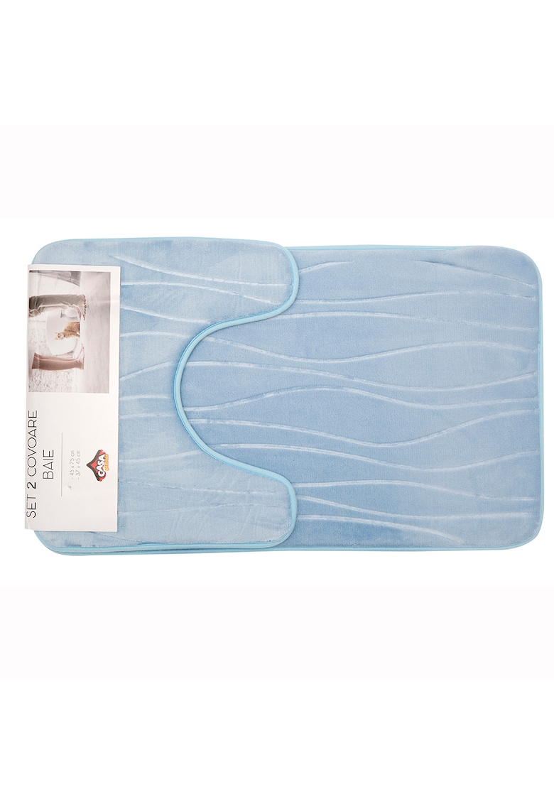 Set 2 covoare baie Waves - 75x45 cm