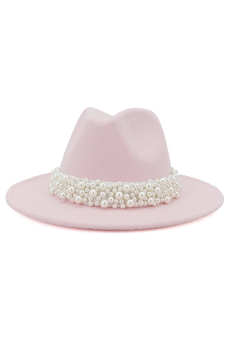 Palarie dama cu perle Iita -  Roz
