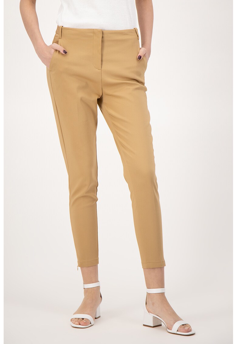 Pantaloni eleganti cu buzunare oblice