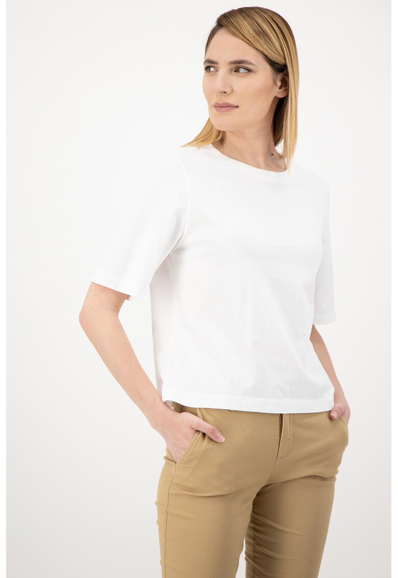 Tricou lejer de bumbac - Alb