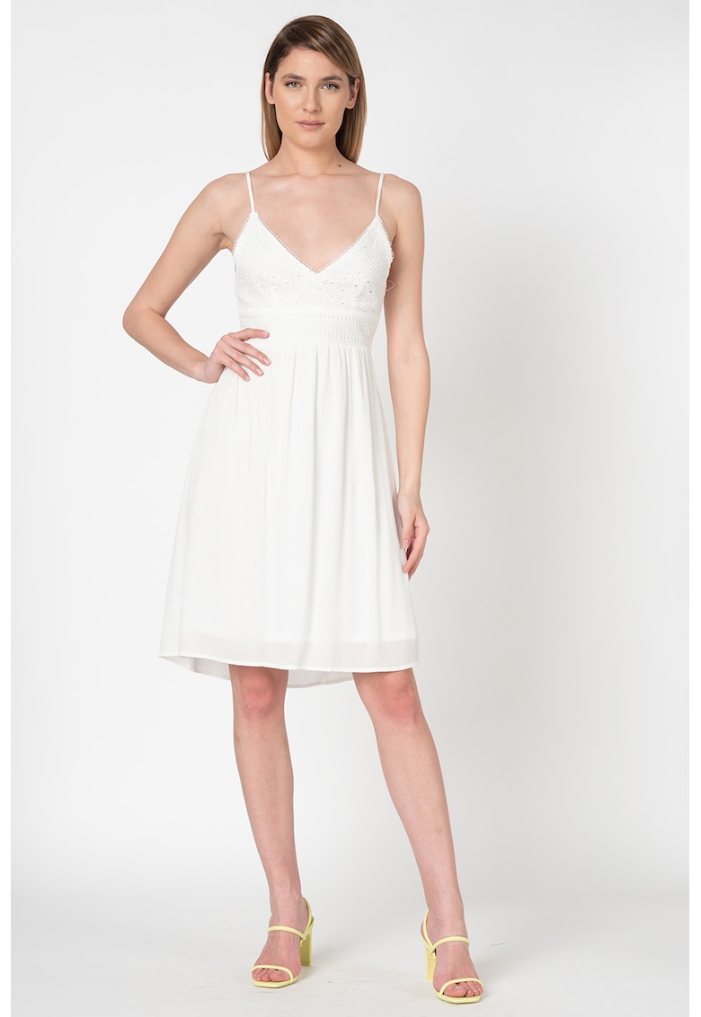 Rochie midi evazata cu decolteu in V Lupine