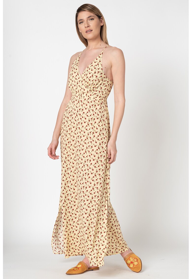 Rochie maxi cu decolteu in V