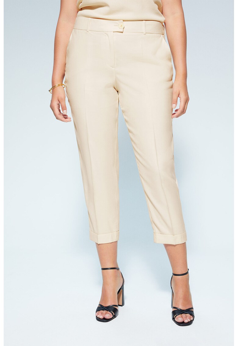 Pantaloni crop chino Cupro