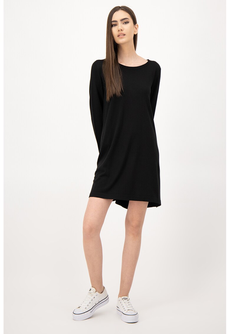 Rochie asimetrica cu decolteu rotund