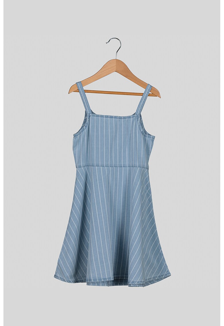 Rochie evazata cu model in dungi