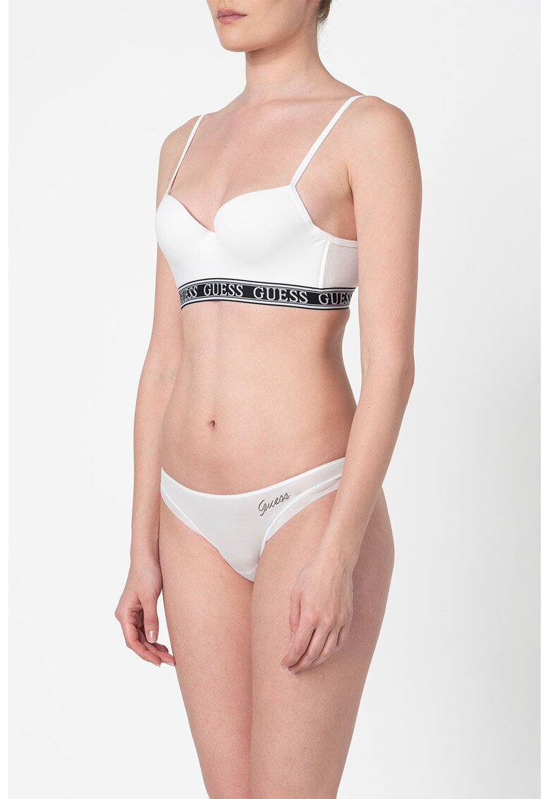 Sutien push-up cu banda elastica cu logo