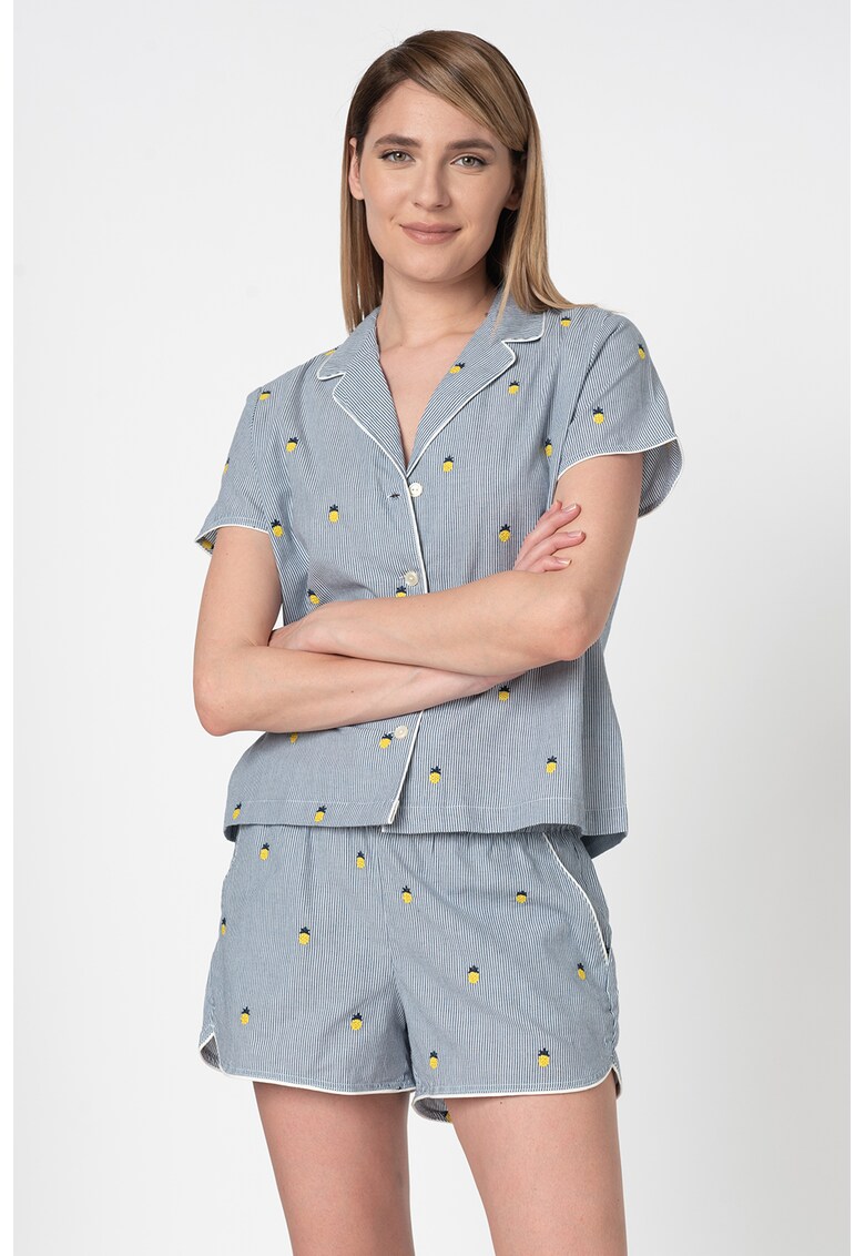 Camasa de pijama cu maneci scurte