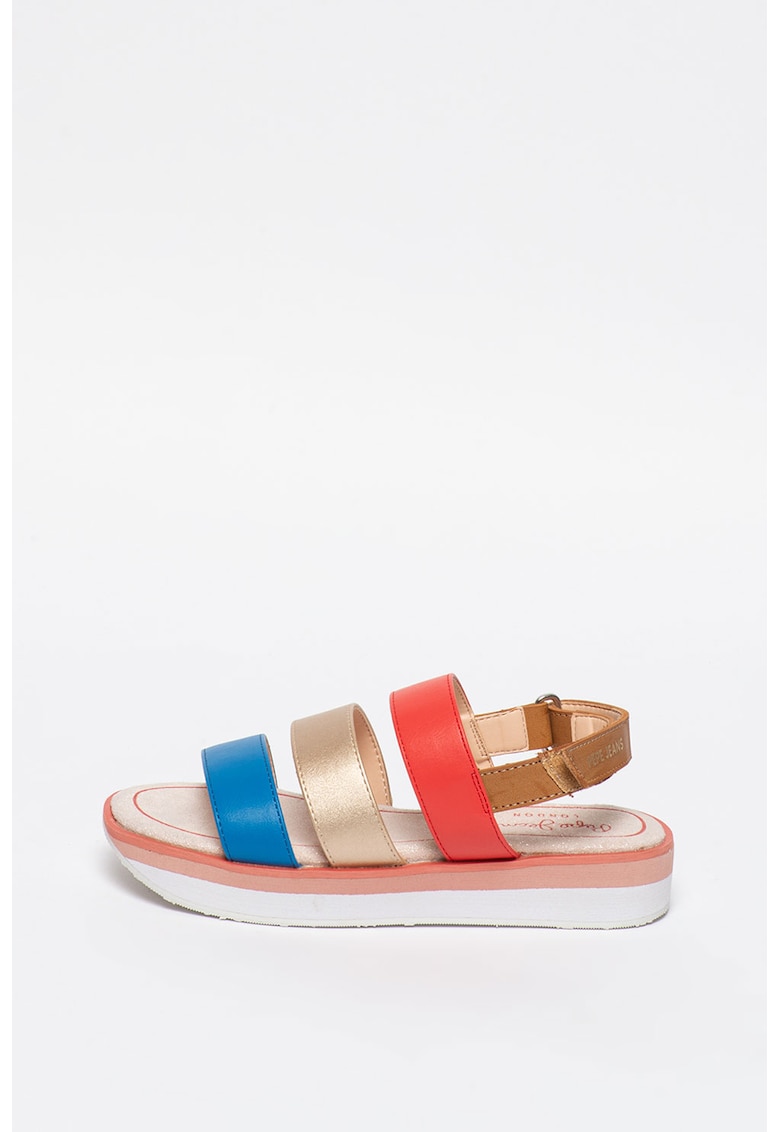 Sandale flatform de piele ecologica Alexa