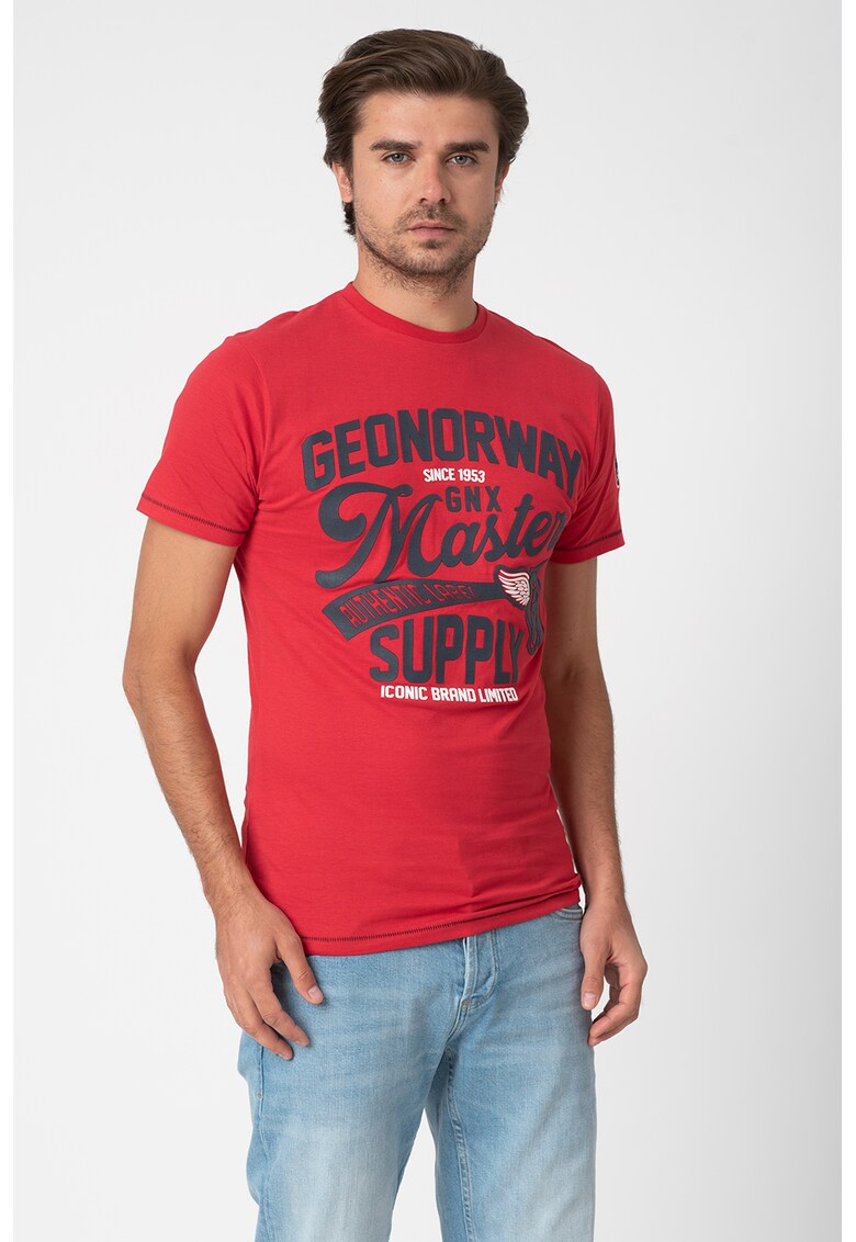 Tricou de bumbac cu imprimeu logo Jelitor