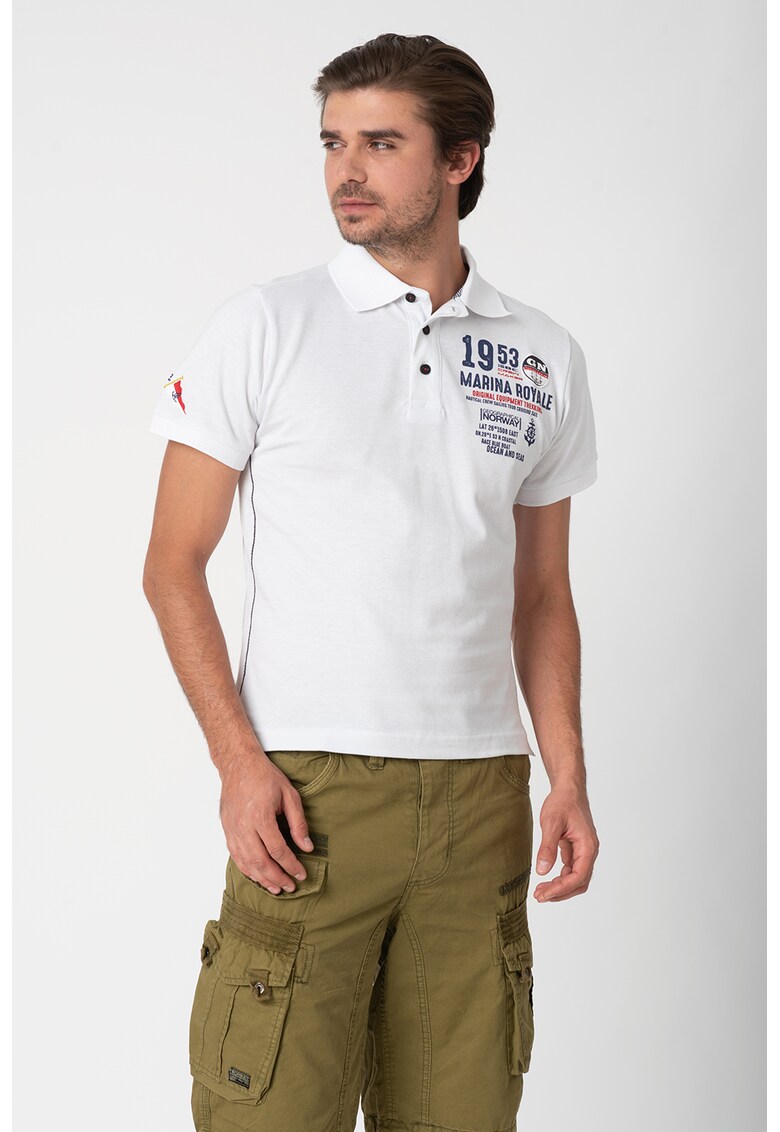 Tricou polo din material pique Kadre