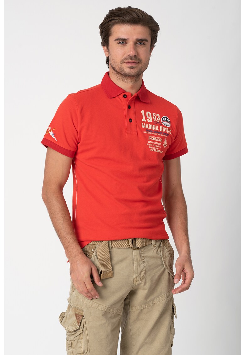 Tricou polo din material pique Kadre