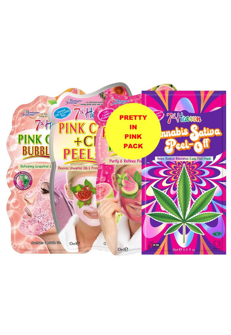 Masca pentru curatare - Pretty in Pink Pack - Roz