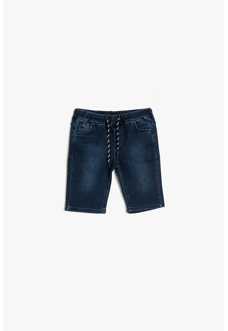 Bermude din denim cu snur pentru ajustare Bermude din denim cu snur pentru ajustare