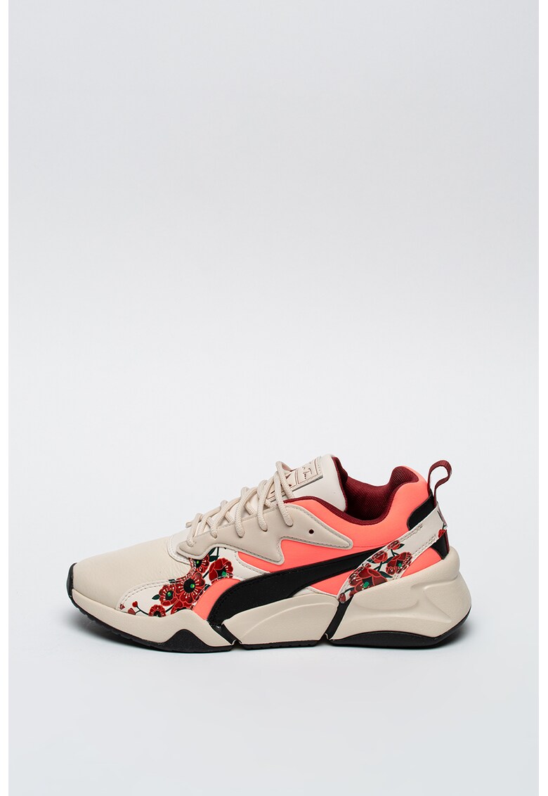 Pantofi sport cu model colorblock cu insertii de piele Nova Cherry Bombs