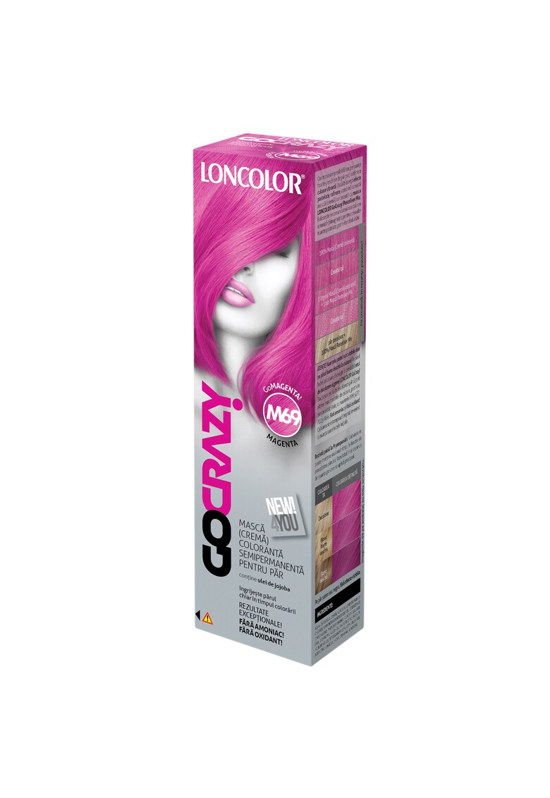 Crema de par coloranta semi-permanenta fara amoniac GoCrazy - 100 ml