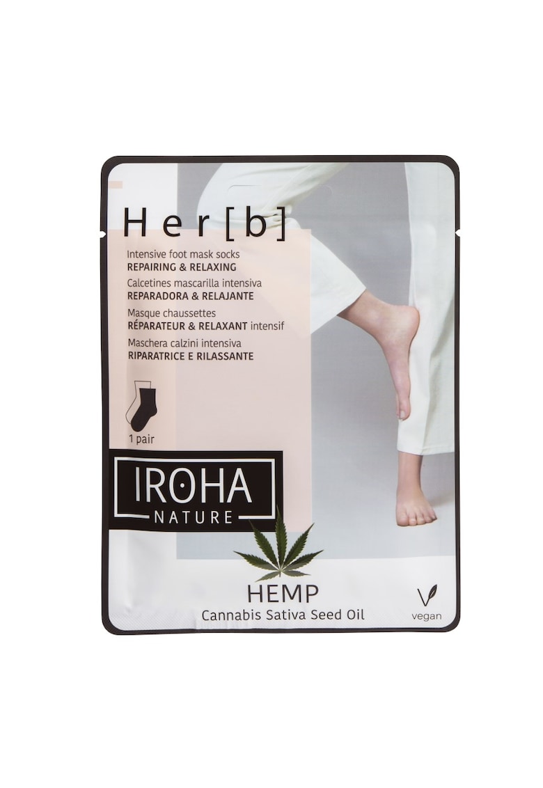Masca pentru picioare IROHA cu ulei de cannabis fashiondays.ro imagine noua