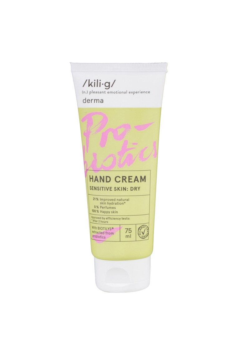 Crema de maini hidratanta Derma cu probiotice pentru piele uscata si sensibila - 75 ml