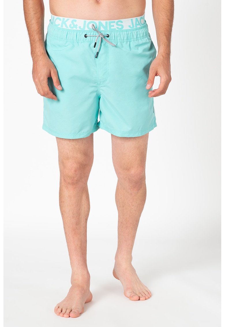 Pantaloni scurti de baie cu banda logo in talie Aruba