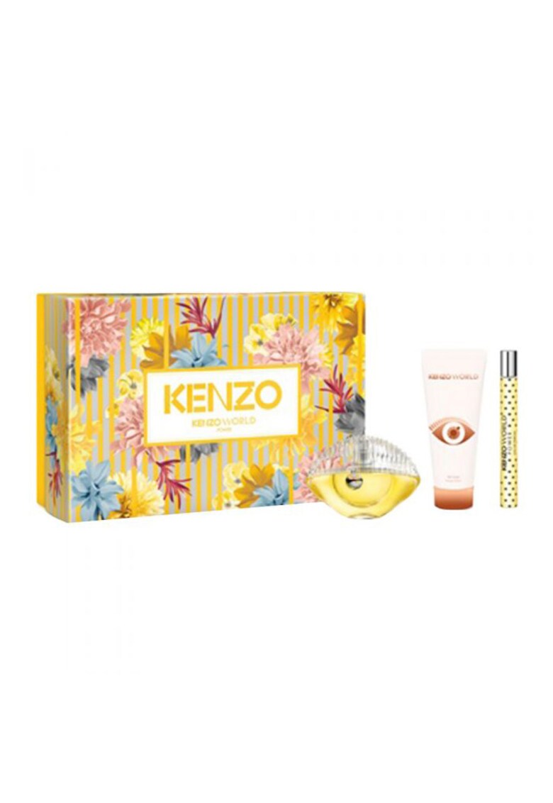 Set Kenzo - World Power - Femei: Apa de Parfum - 50 ml + Lotiune de corp - 75 ml + Apa de Parfum - 10 ml