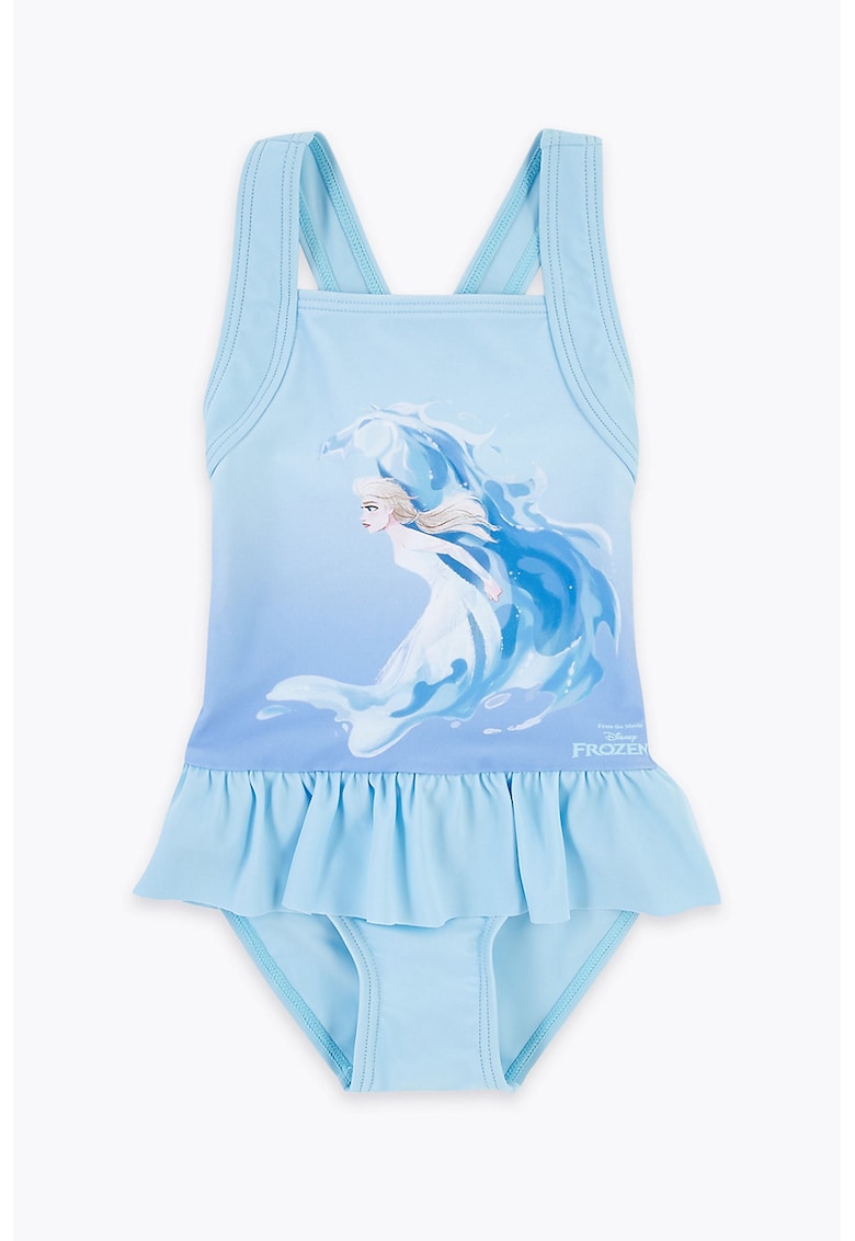 Costum de baie intreg cu imprimeu cu Elsa