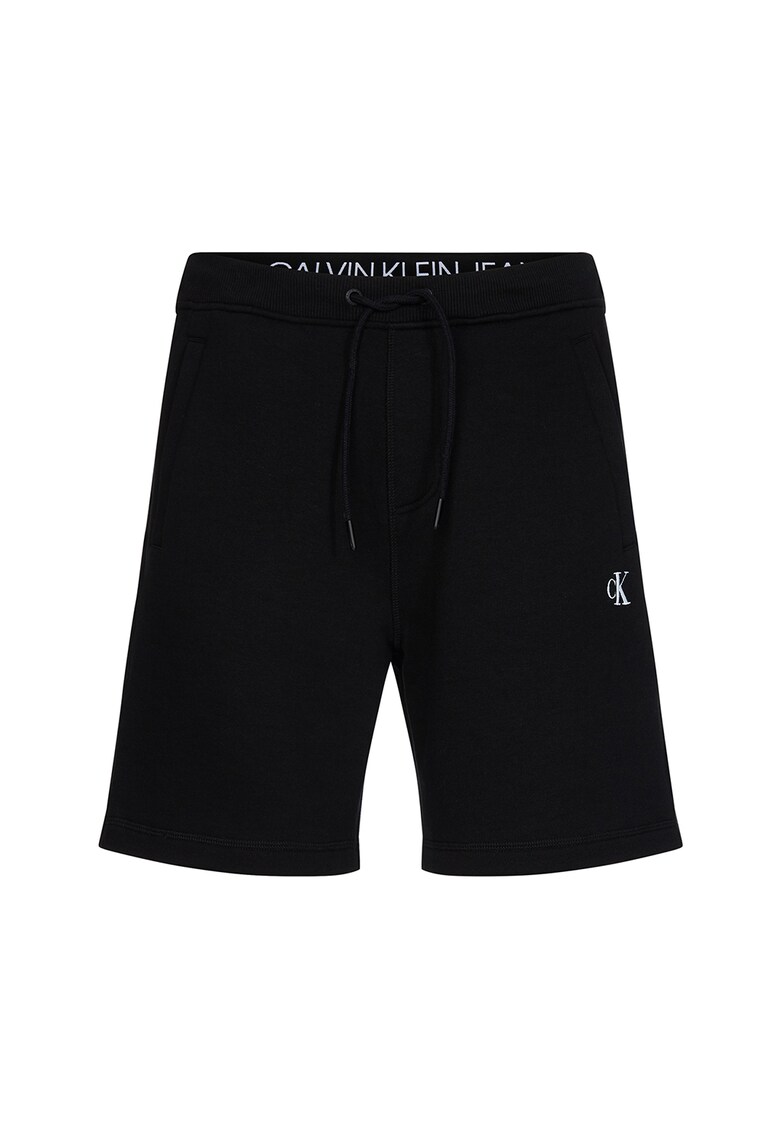 Pantaloni sport scurti cu broderie logo