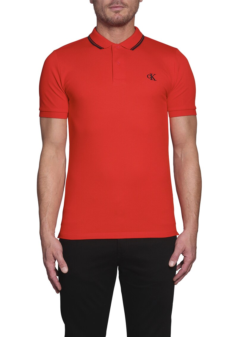 Tricou polo cu broderie logo