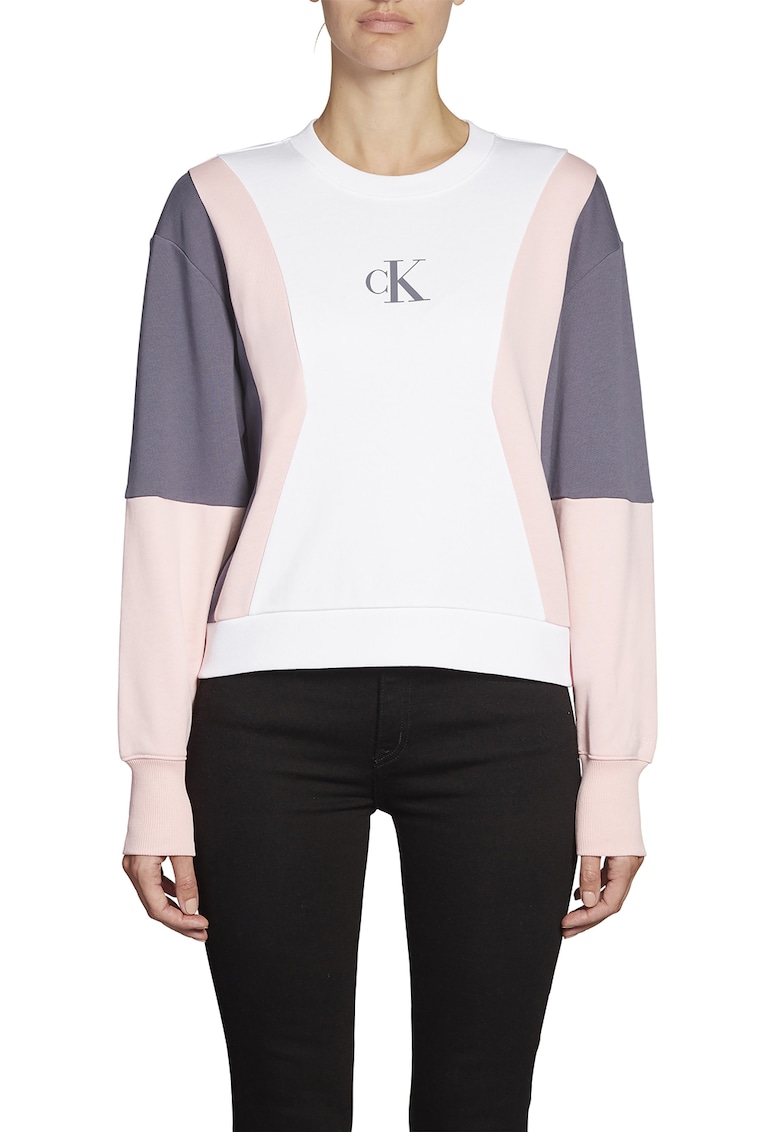 Bluza sport cu model colorblock