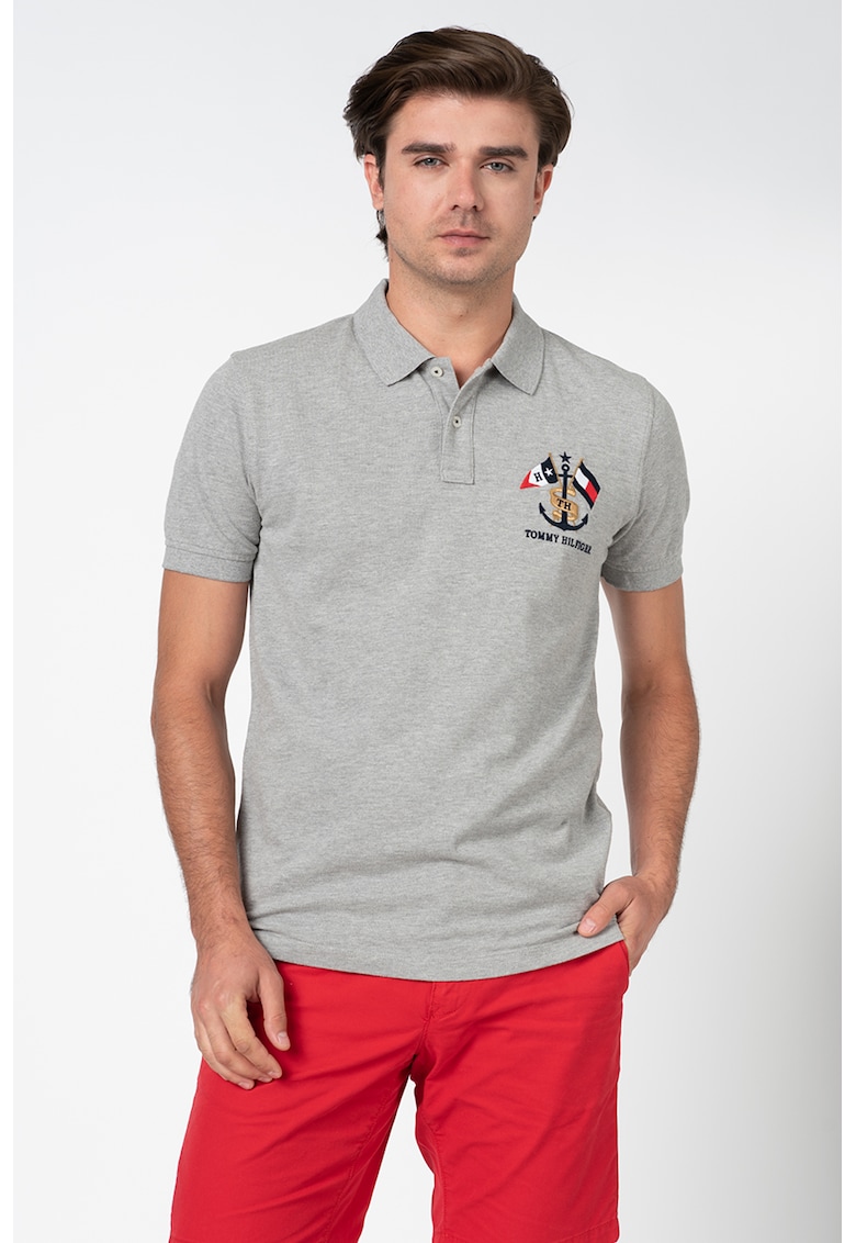 Tricou polo regular fit Crest 4