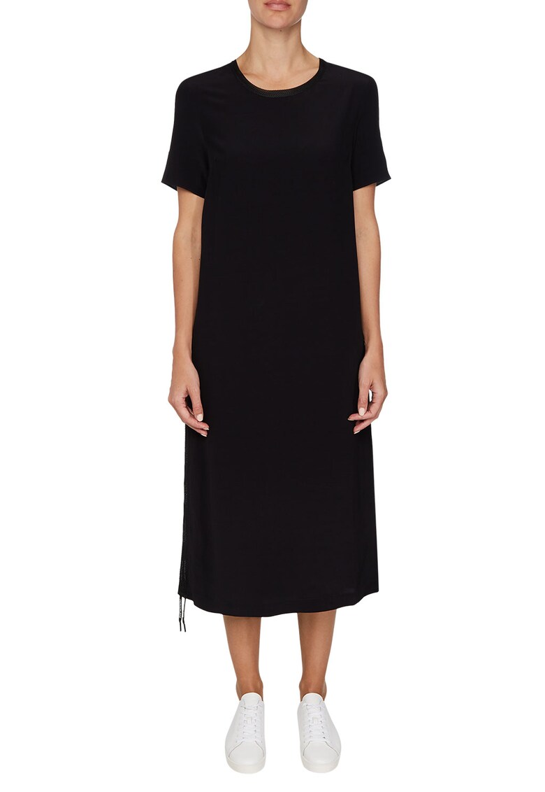 Rochie tip tricou cu snururi laterale