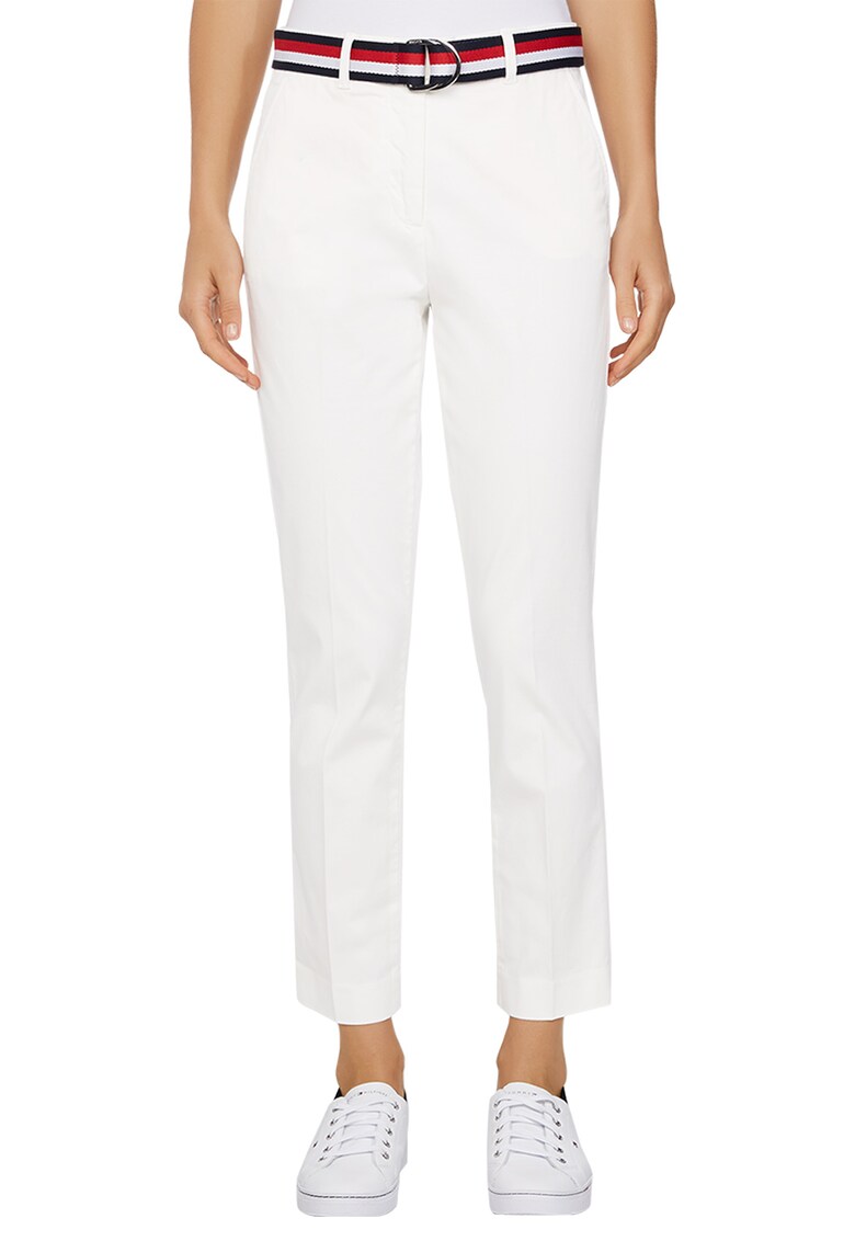 Pantaloni slim fit din amestec de lyocell