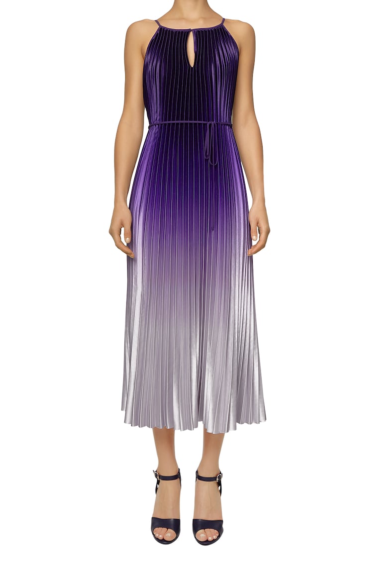 Rochie cu pliuri si model in degrade