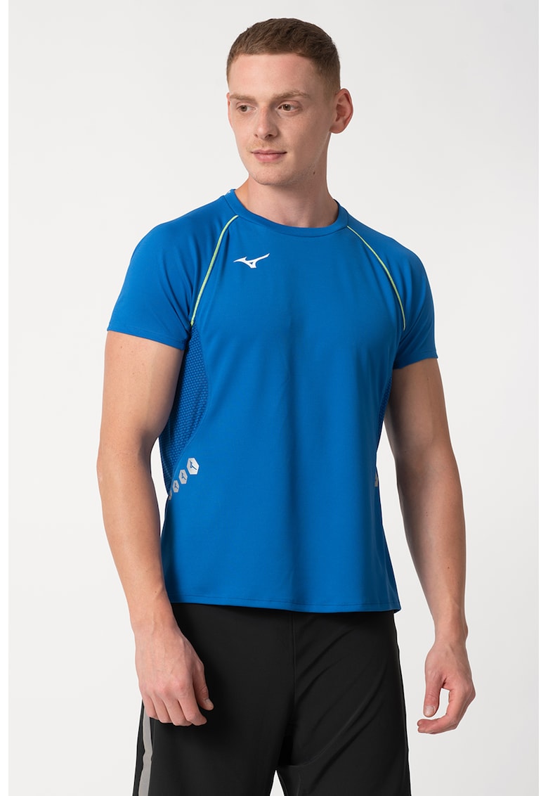 Tricou pentru antrenament Premium - Albastru royal/Verde lime