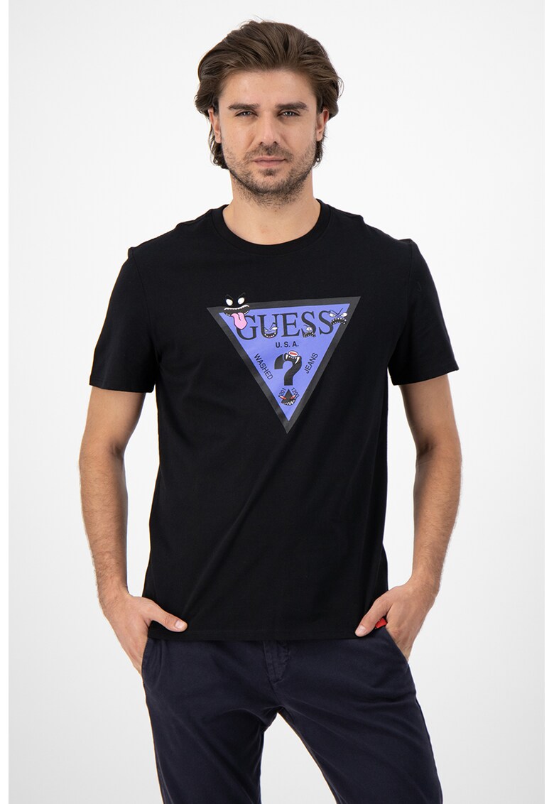 Tricou de bumbac cu aplicatie logo