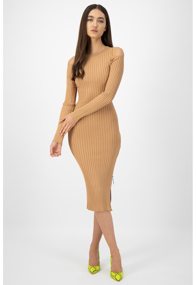 Rochie midi cu striatii