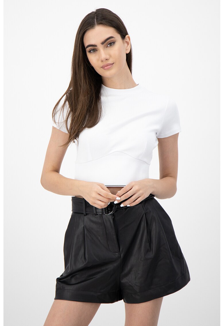 Tricou crop elastic
