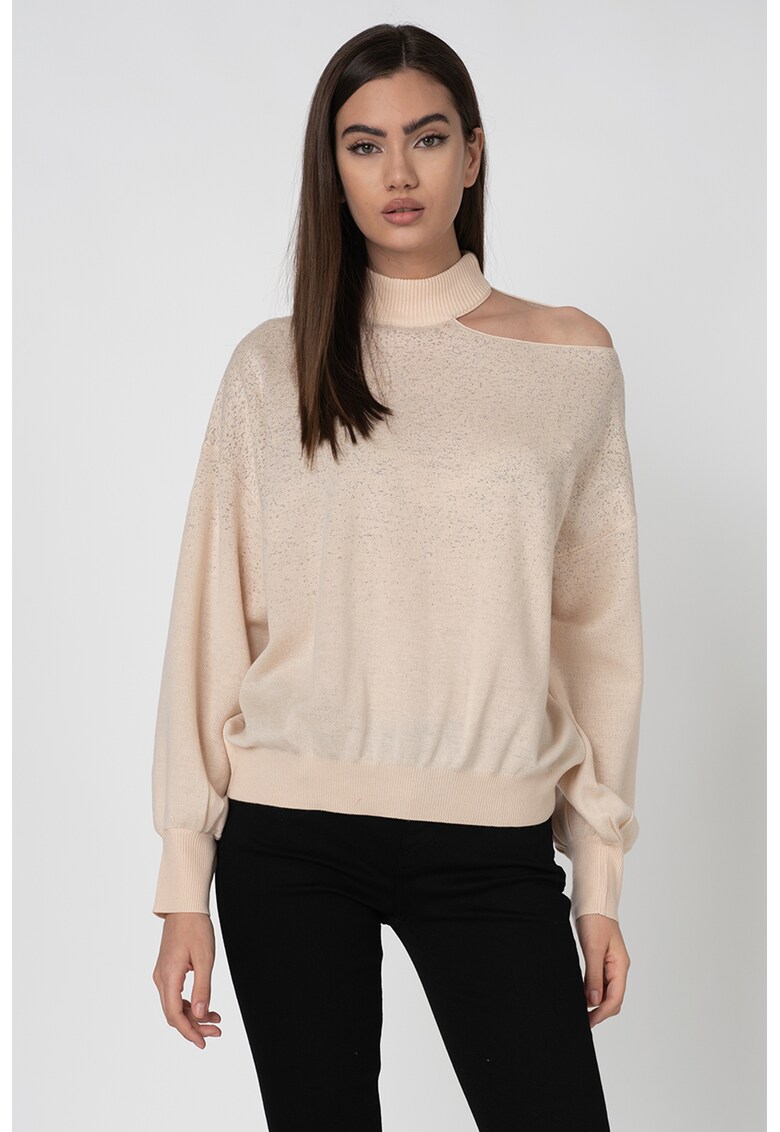 Pulover cu insertii de lurex